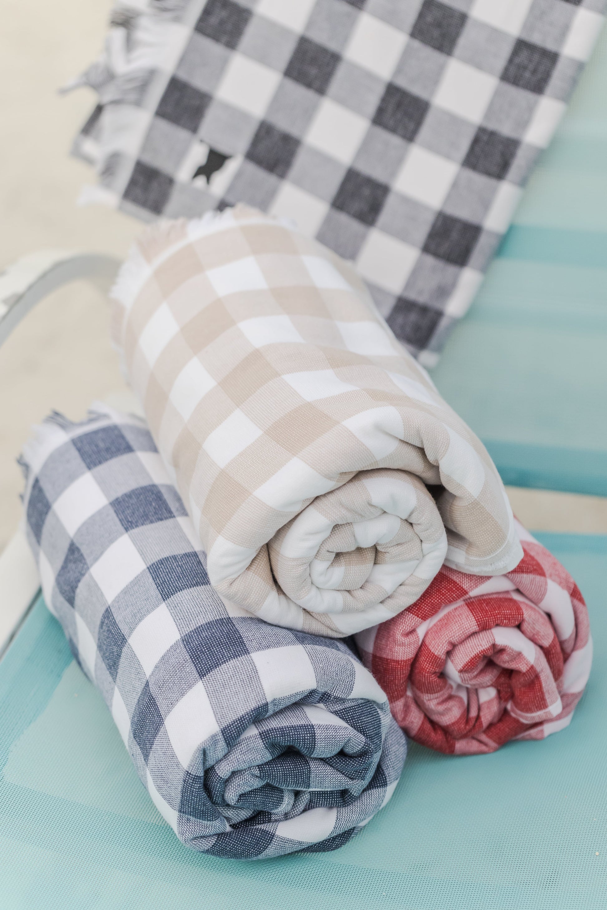 The Carolina Gingham Beach Towel