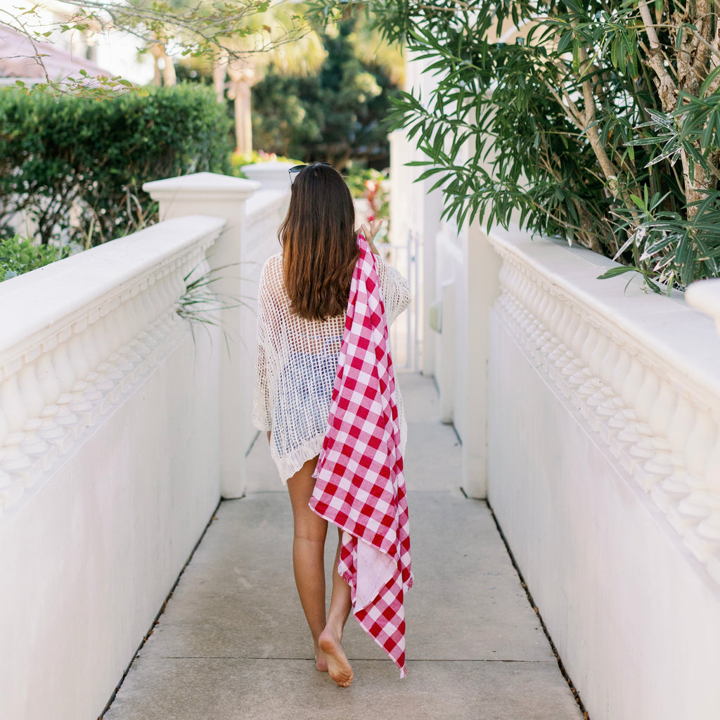 The Carolina Gingham Beach Towel