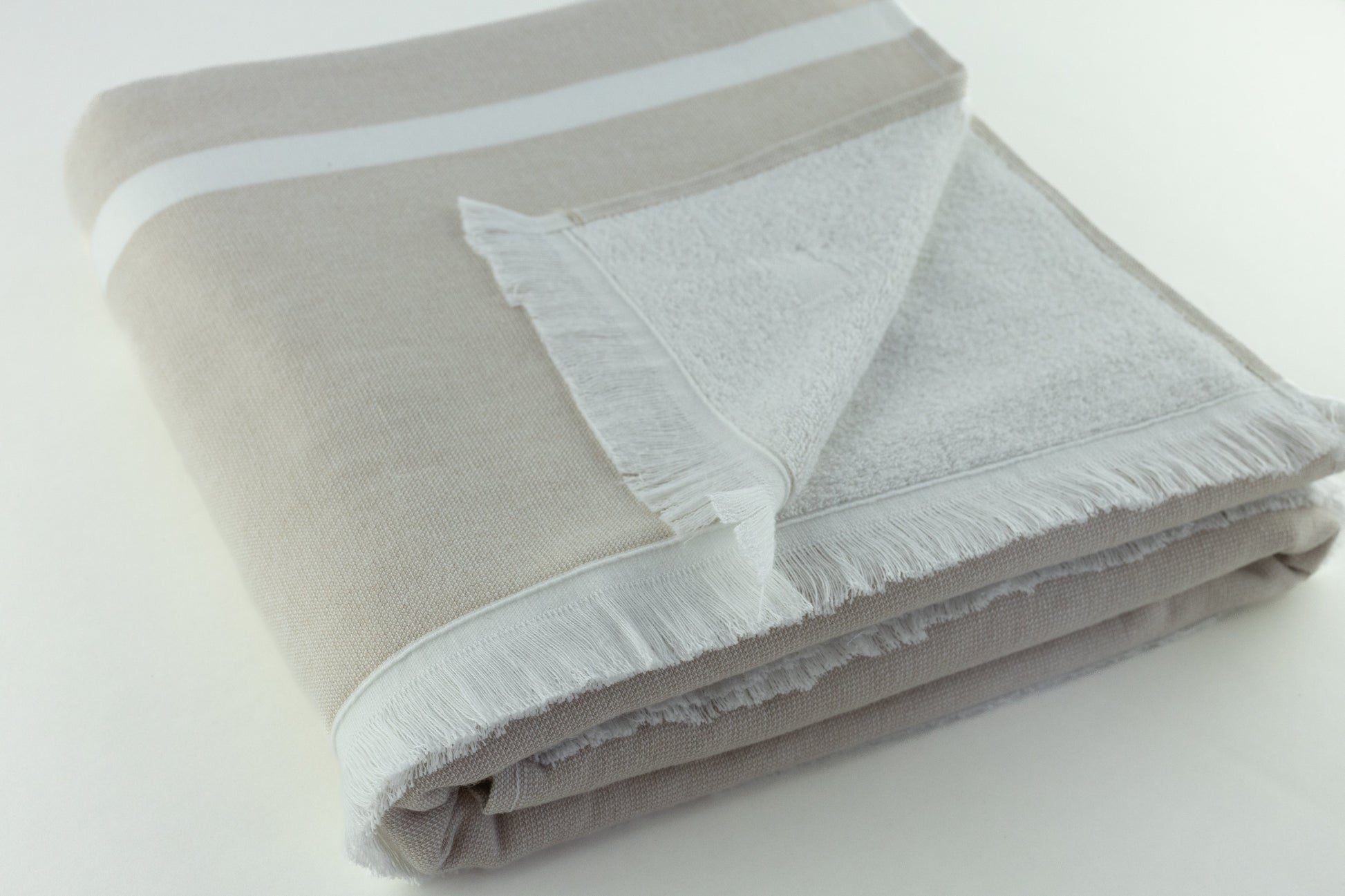 beige designer Turkish towel