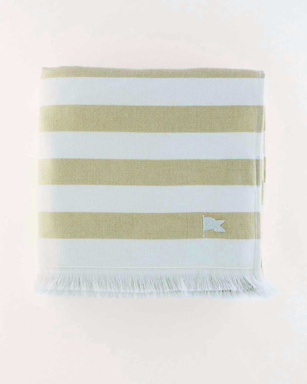 The Carlsbad Stripe Beach Towel in Sand